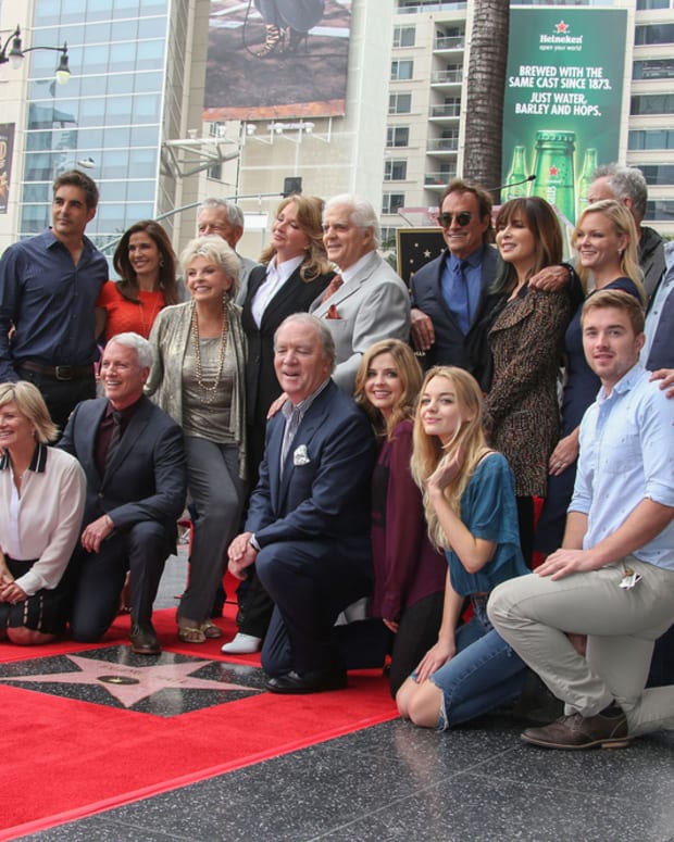 Deidre Hall with Day of Our Lives cast members