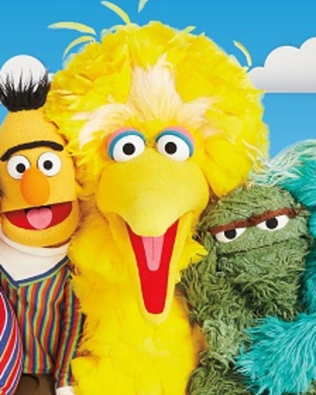 Elmo, Ernie, Bert, Big Bird, Oscar the Grouch, Rosita, Cookie Monster, Grover, Sesame Street