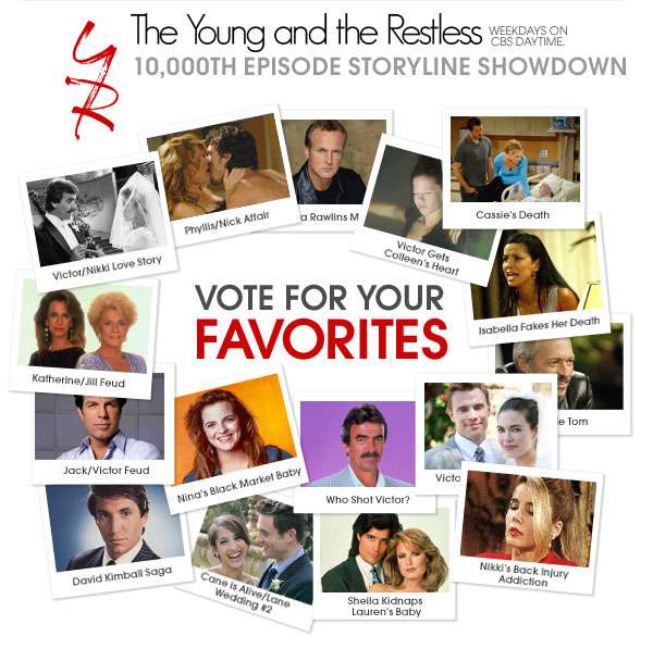 Vote For Your Favorite The Young and the Restless Storyline! Daytime