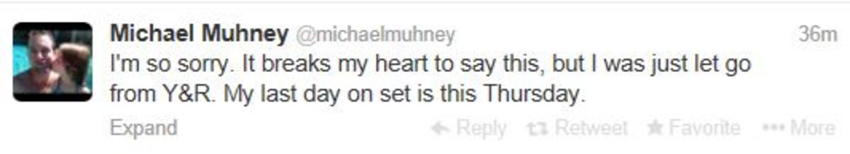 BREAKING NEWS: Michael Muhney OUT at The Young and the Restless ...