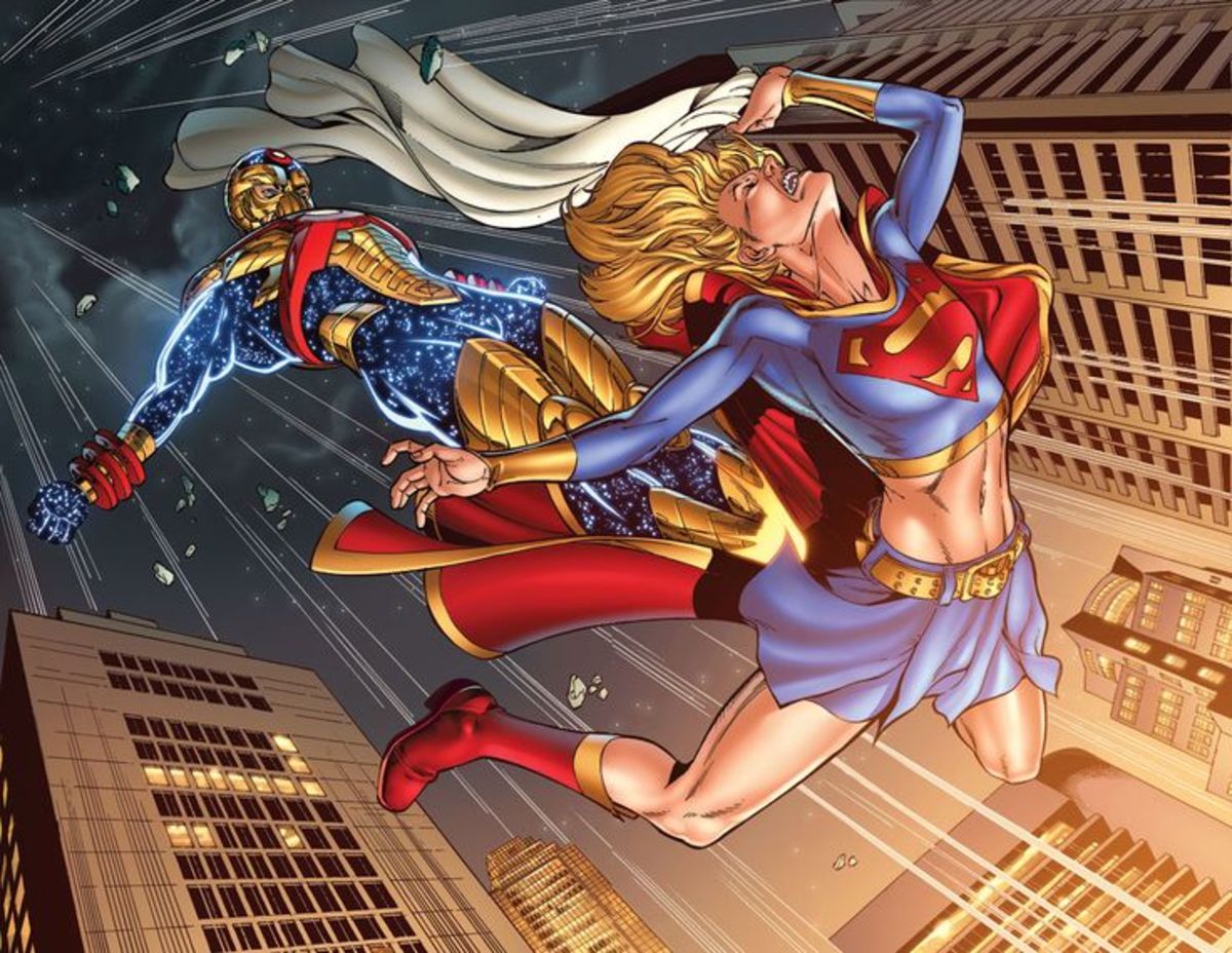 Reactron vs. Supergirl, Photo Credit: DC Comics