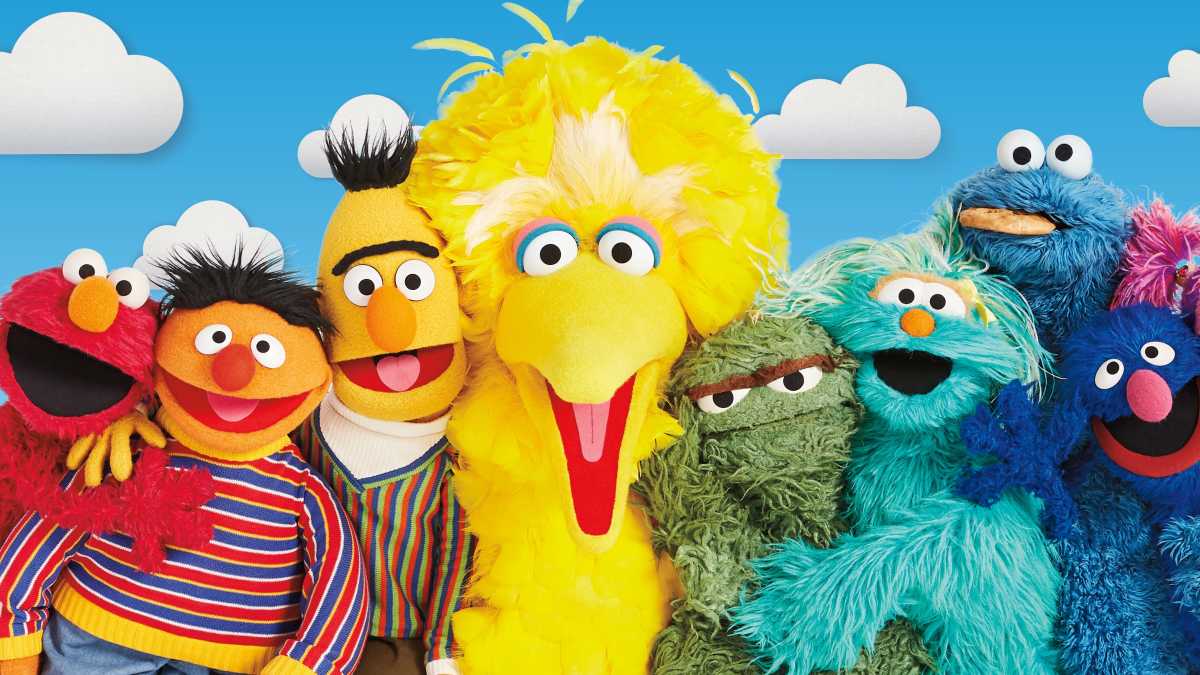 Elmo, Ernie, Bert, Big Bird, Oscar the Grouch, Rosita, Cookie Monster, Grover, Sesame Street