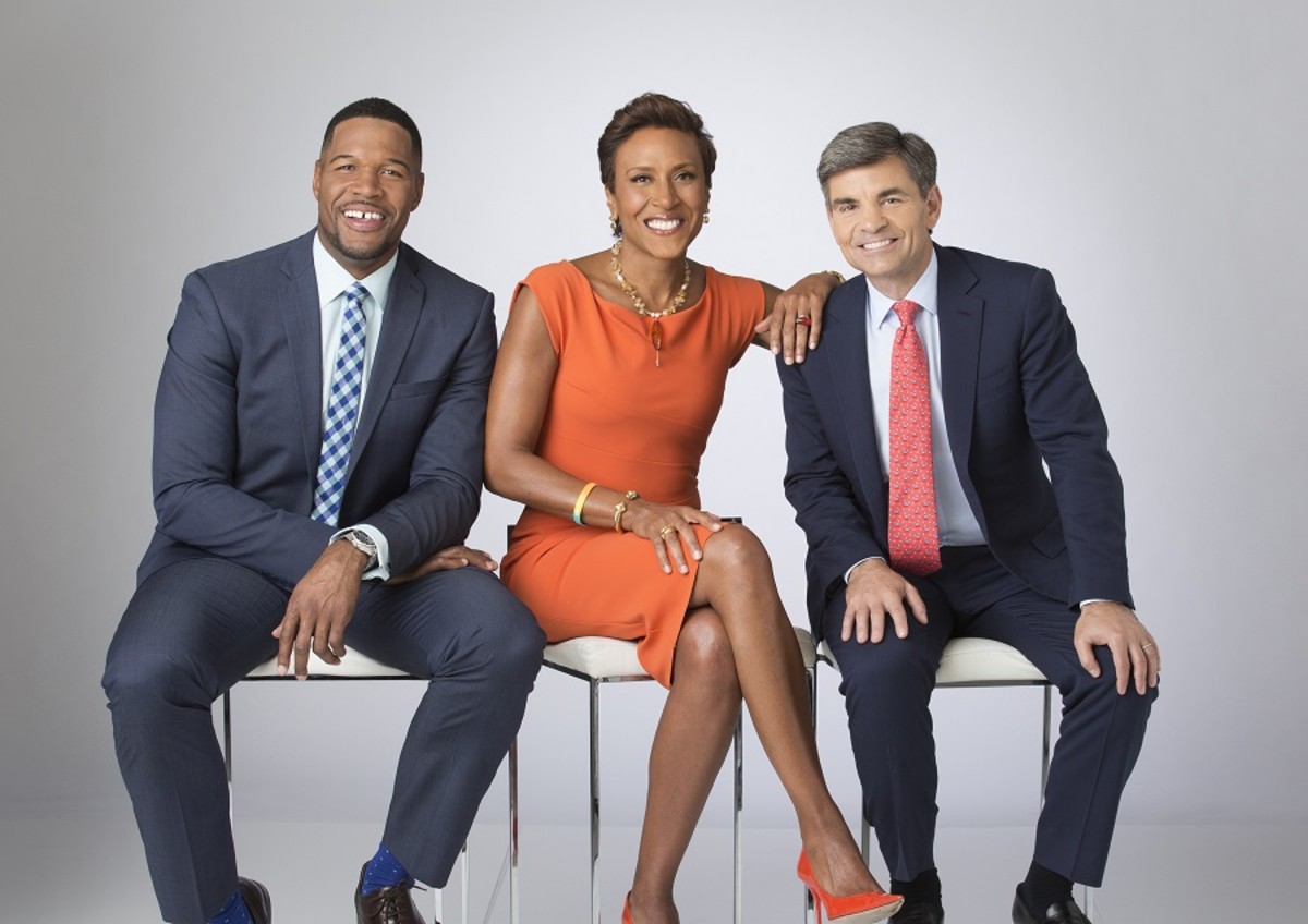 Michael Strahan, Robin Roberts, George Stephanopoulos, Good Morning America